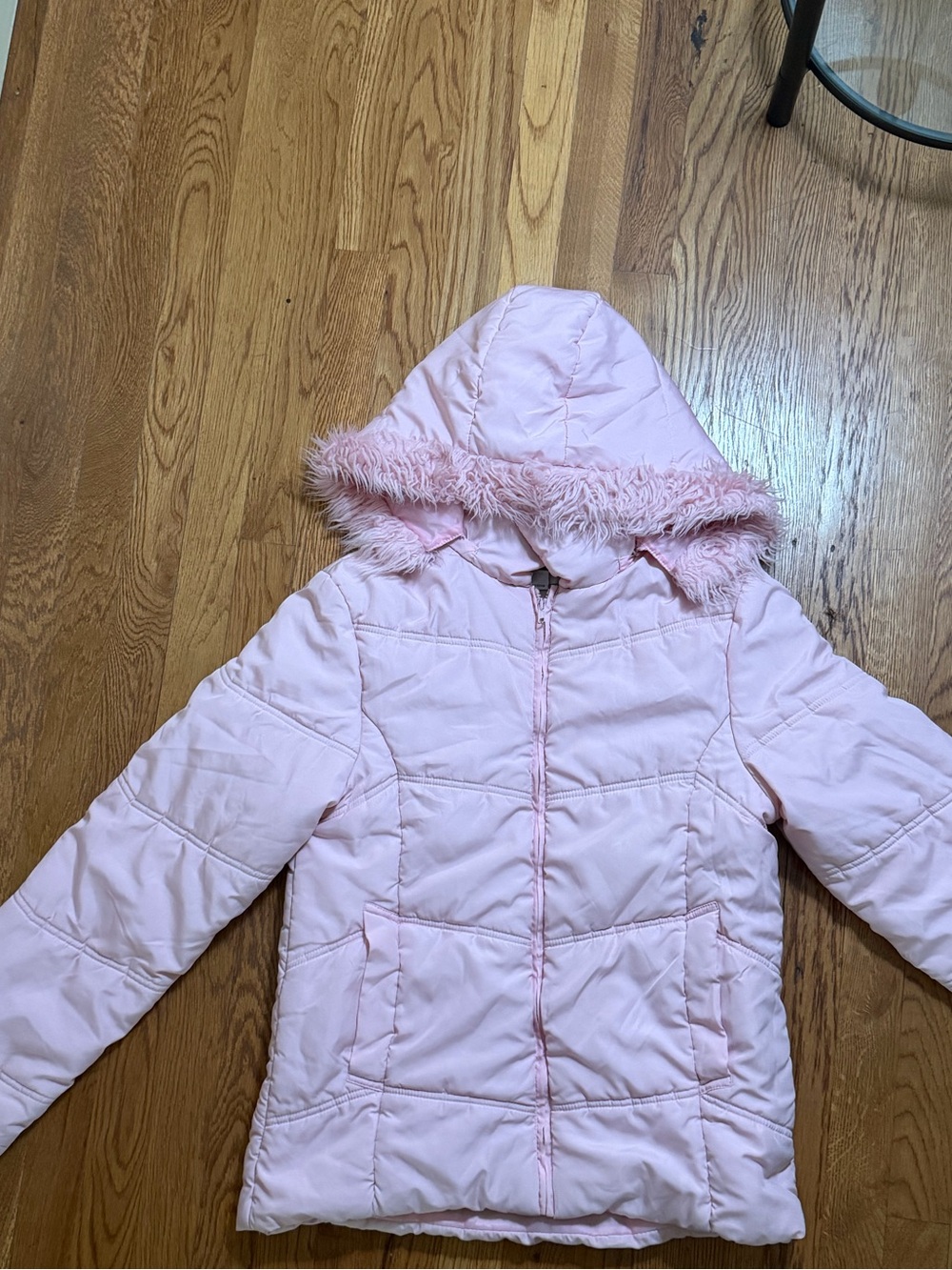 Annie USA Pink Hooded Puffer Jacket Size Medium